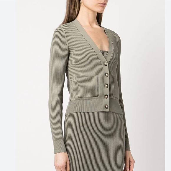 🦋SOLD🦋 Annie Bing Layla Ribbed Cardigan NWOT - Picture 2 of 7